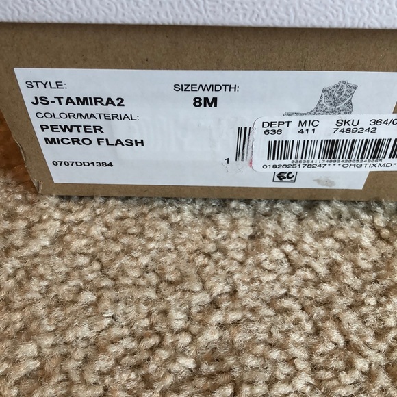 Jessica Simpson Tamira 2 pewter rhinestone boot 8 - Picture 4 of 8